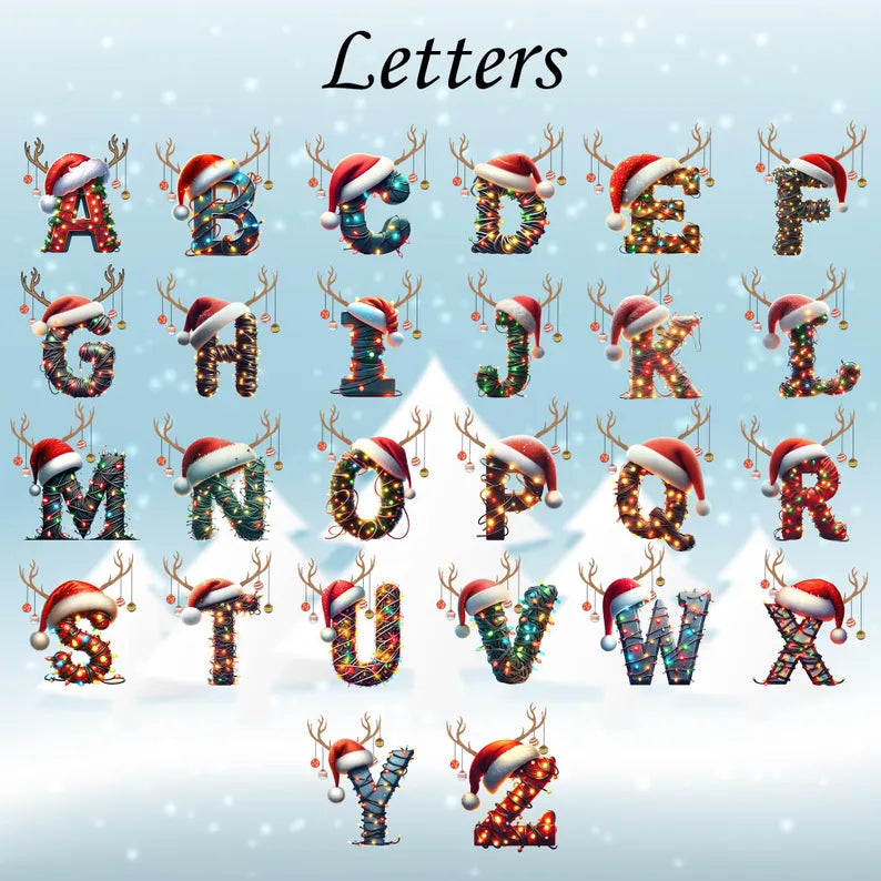 Personalized Letter Name Ornament: 2025 Christmas Family Keepsake, Custom Name Christmas Sublimation, Initial Ornament, Christmas Decor